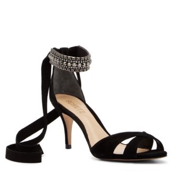 NWB Schutz Women’s Euzalia Embellished Sandal 9.5M - Picture 1 of 7